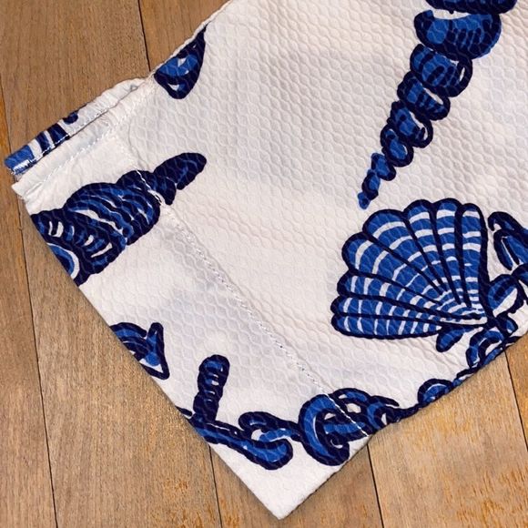 LILLY PULITZER Mitzie Fallin In Love Seashell Textured Cotton Slim Pants - Picture 10 of 13